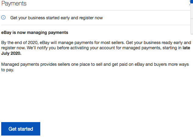 eBay Managed Payments